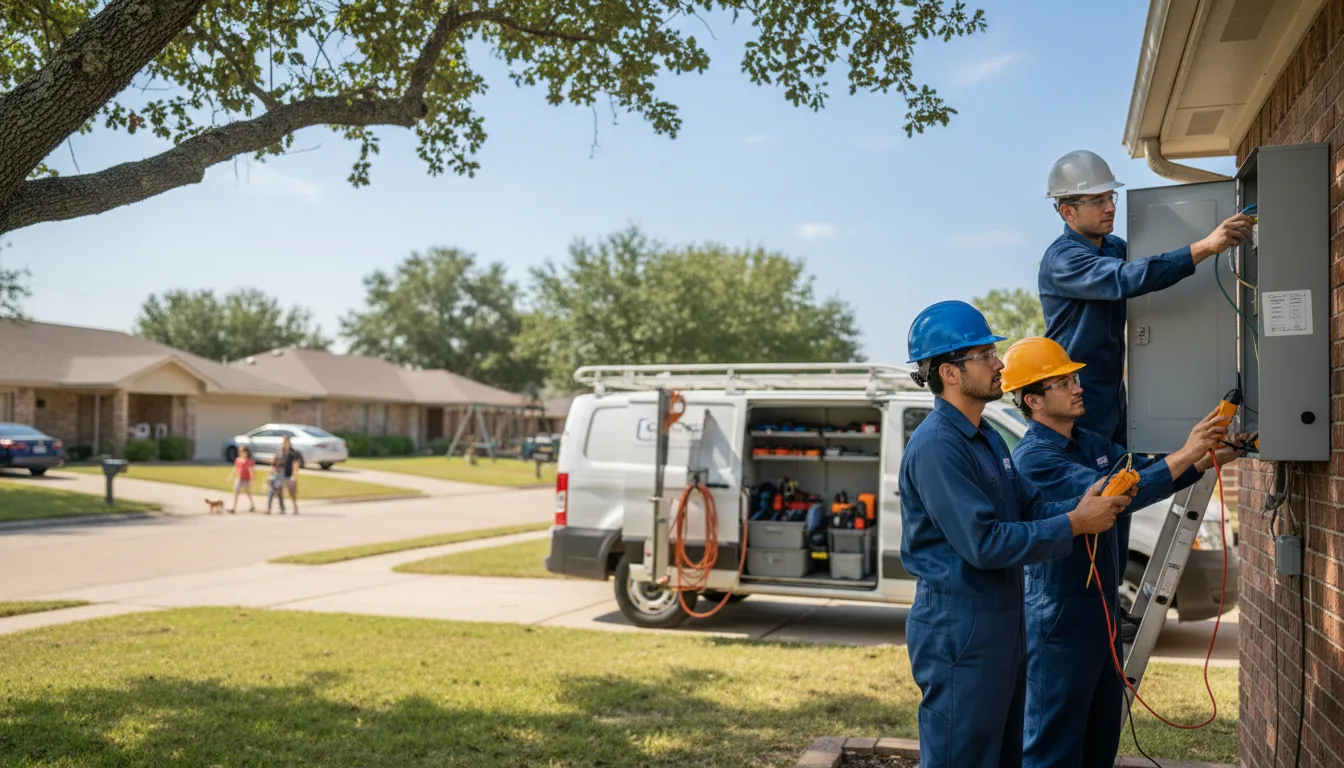Certified electrician providing emergency electrical services in Pearcy, AR